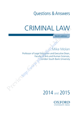 Criminal Law