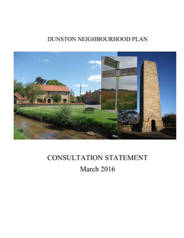 Dunston Consultation Statement
