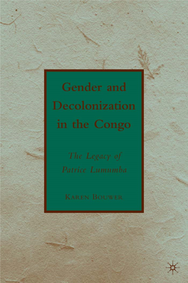 Gender and Decolonization in the Congo