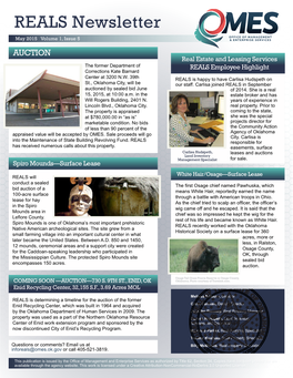 REALS Newsletter May 2015