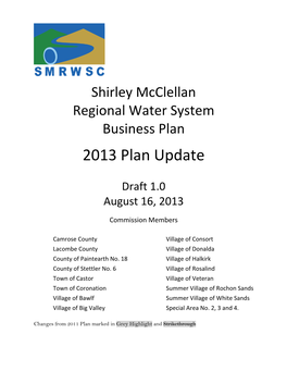 Shirley Mcclellan Regional Water System Business Plan