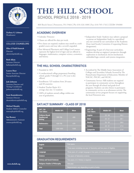 School Profile 2018 - 2019