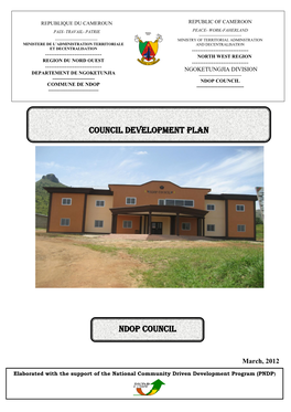 Council Development Plan Ndop Council
