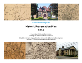 Historic Preservation Plan 2016