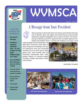 Fall 2018 Newsletter