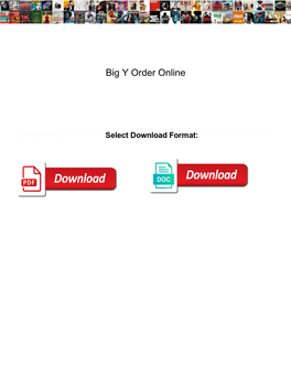 Big Y Order Online