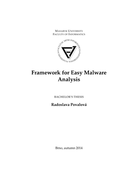 Framework for Easy Malware Analysis