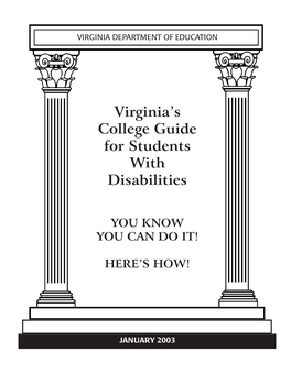 Virginia's College Guide for Students with Disabilities