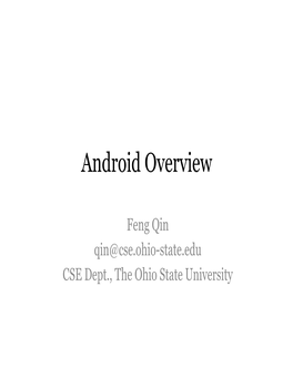 Android Overview