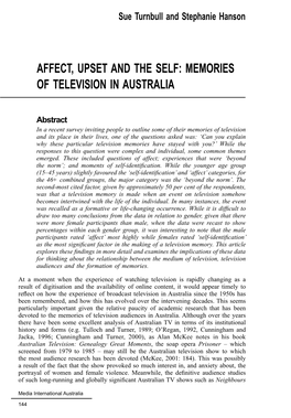 Memories of Television in Australia