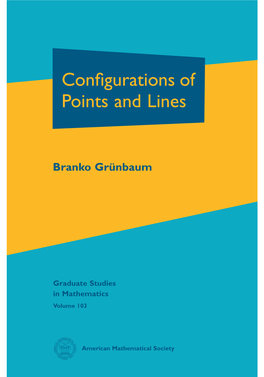 Configurations of Points and Lines