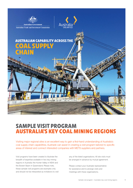 Australian Capability Across the Coal Supply Chain