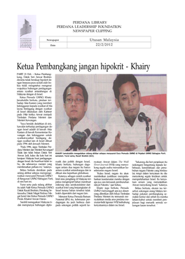 Khairy PARIT 21 Feb