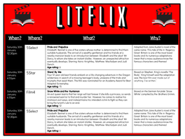 29 Jan Litflix Week3