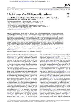 A Detrital Record of the Nile River and Its Catchment