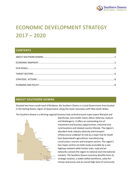 Economic Development Strategy 2017 – 2020