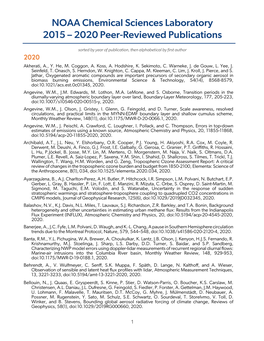 CSL Peer-Reviewed Publications 2015-2020