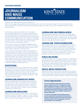 Journalism and Mass Communication