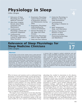 Physiology in Sleep