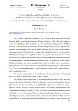 Floral Morphology and the Species Problem in Some Asian Representatives of Sect