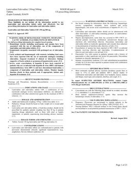 (Lupin Limited), HA659 WHOPAR Part 4 US Prescribing Information March 2016 Page 1 of 23