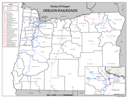 OREGON RAILROADS T P PCC AERC Albany & Eastern C O L U M B I a BNSF Milton-Freewater 