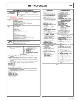 Methyl Formate Mfm