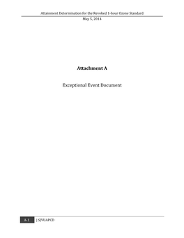 Exceptional Event Document