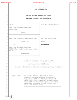 Filed 05/03/21 Case 21-02005 Doc 104