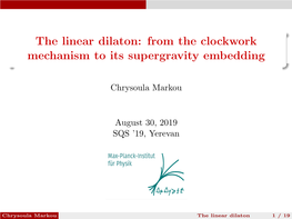 The Linear Dilaton: from the Clockwork Mechanism to Its Supergravity Embedding
