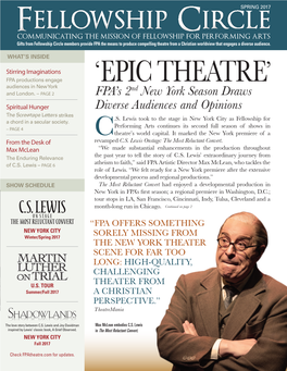 'Epic Theatre'