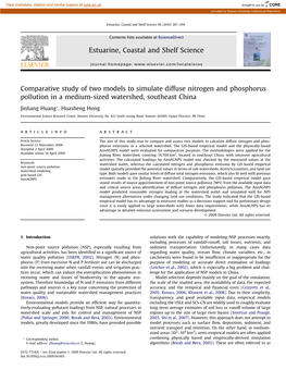 Estuarine, Coastal and Shelf Science 86 (2010) 387–394