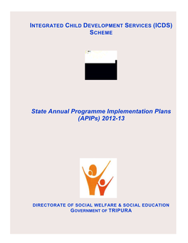 State Annual Programme Implementation Plans (Apips) 2012-13