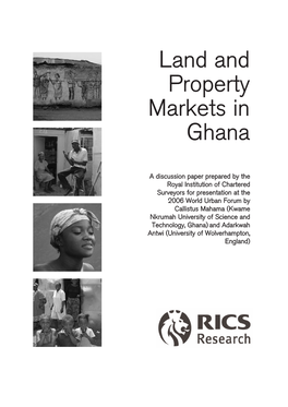 Land and Property Markets in Ghana