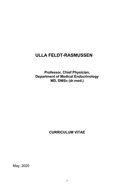 Ulla Feldt-Rasmussen