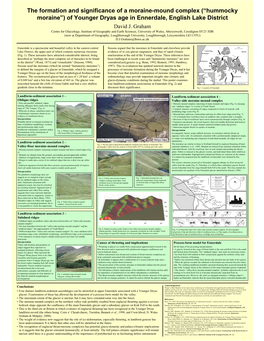 Hummocky Moraine”) of Younger Dryas Age in Ennerdale, English Lake District David J