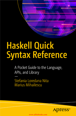 Haskell Quick Syntax Reference