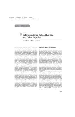 Calcitonin Gene-Related Peptide and Other Peptides