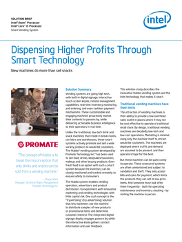 Dispensing Higher Profits Through Smart Technology New Machines Do More Than Sell Snacks