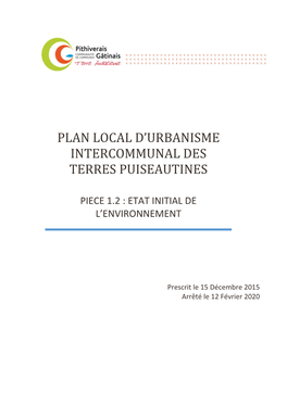 Plan Local D'urbanisme Intercommunal Des Terres