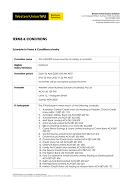 Terms & Conditions