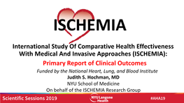 ISCHEMIA Trial