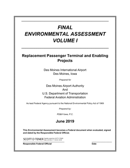 Final Environmental Assessment Volume I ______