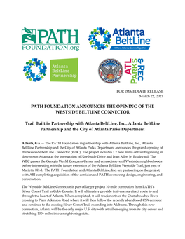 Here It Will Then Follow the Recently Abandoned CSX Corridor and Continue to the Existing Silver Comet Trail Extending Into Alabama