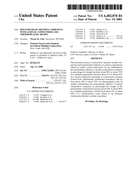 E. a E. His at Vinylacetate/Ethylene Acrylate Terpolymer