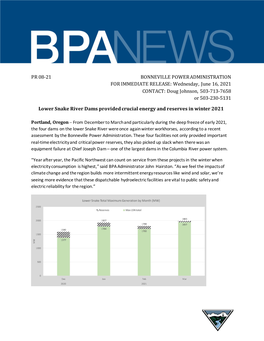 PR 08-21 Lower Snake River Dams