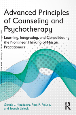 Advanced Principles of Counseling and Psychotherapy