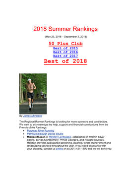 2006 Summer Rankings