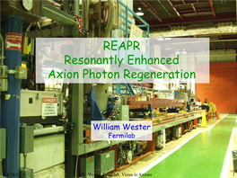 REAPR Resonantly Enhanced Axion Photon Regeneration