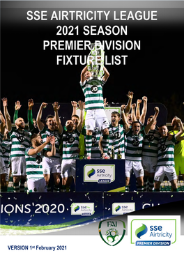 2020 Season SSE Airtricity League Fixtures